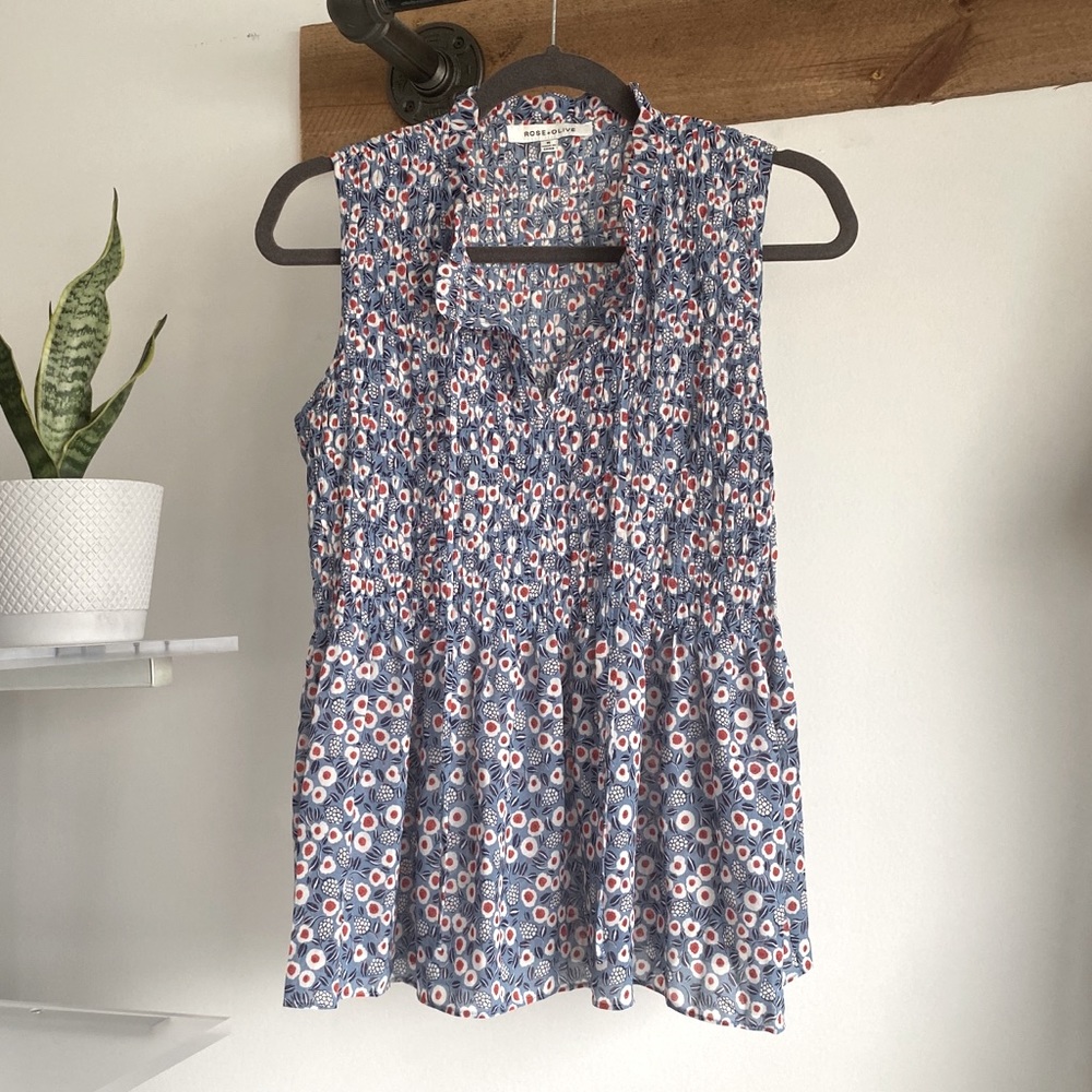 Rose + Olive Dropped Waist Blouse, Flattering!